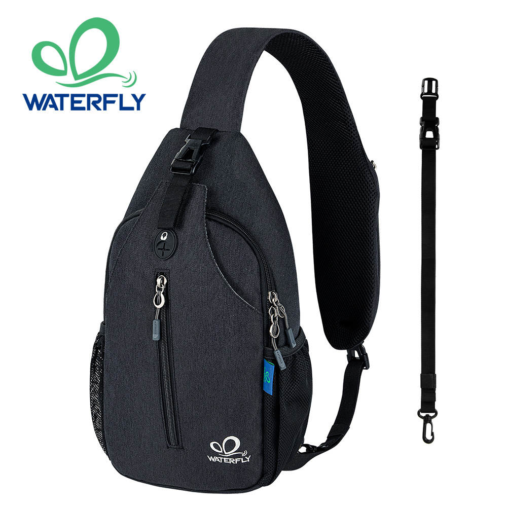 Sling Backpack Shoulder - WATERFLY Crossbody Sling Bag Chest Bag