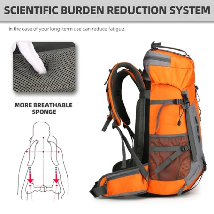 60L Hiking Backpack for Men an - Hiking Backpack Waterproof recension och pris
