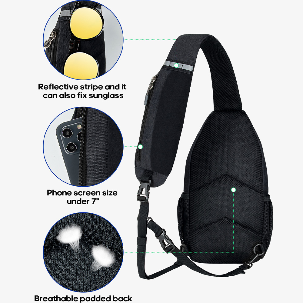 WATERFLY Crossbody Sling Bag C - Sling Backpack Shoulder recension och pris
