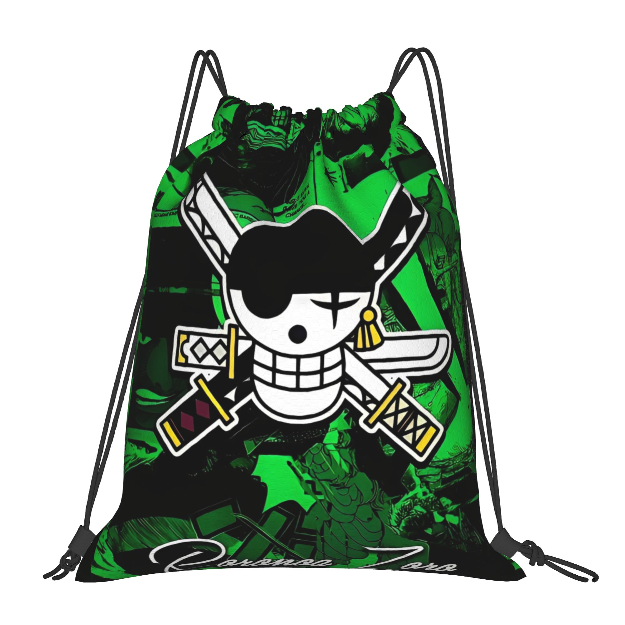 One Piece Zoro Skull Backpack  - Drawstring Gym Bag recension och pris