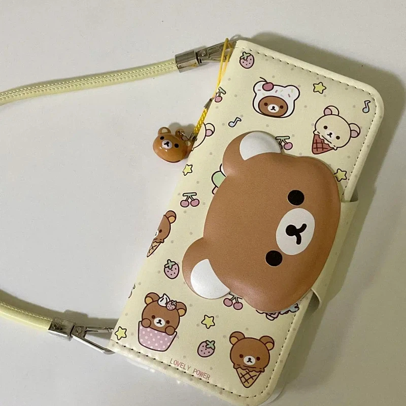 Rilakkuma Cute Cartoon Flip Le - Mini Backpack Purse recension och pris