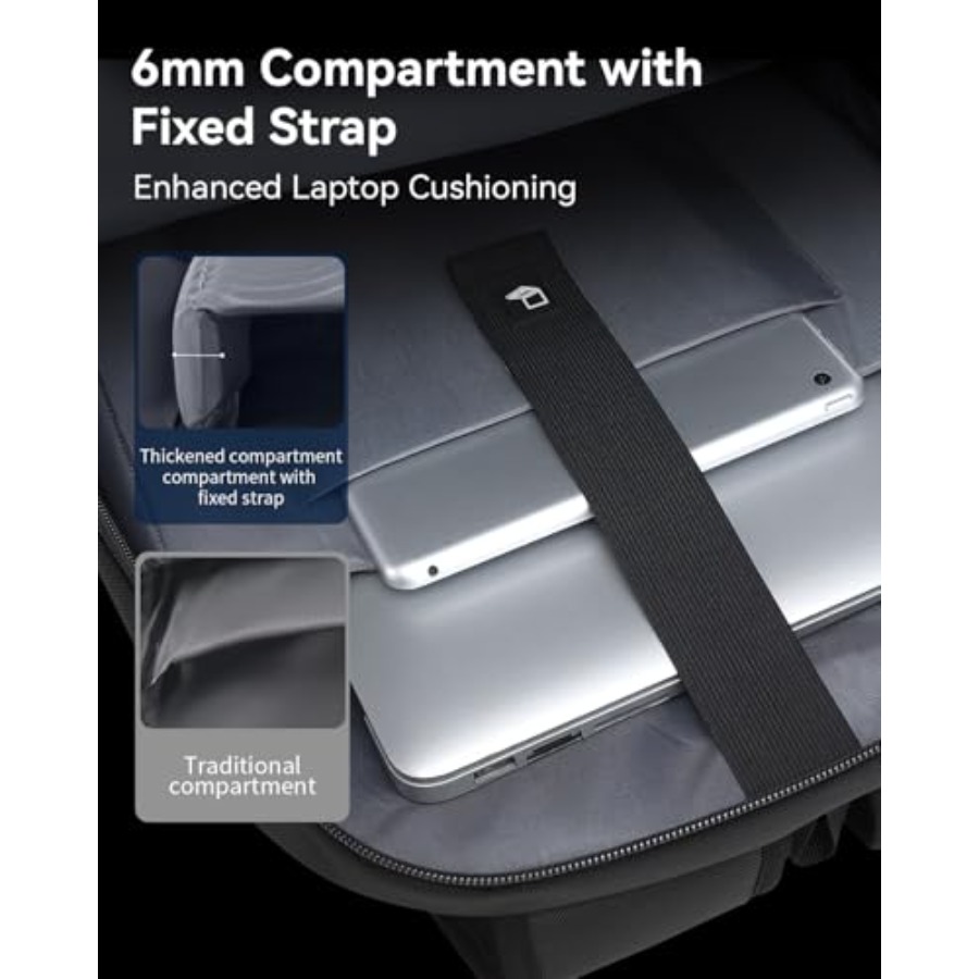 17.3'' Laptop Backpack for Men - Travel Backpack Anti Theft recension och pris