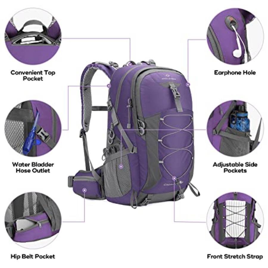 Hiking Backpack, Camping Backp - Hiking Backpack Waterproof recension och pris