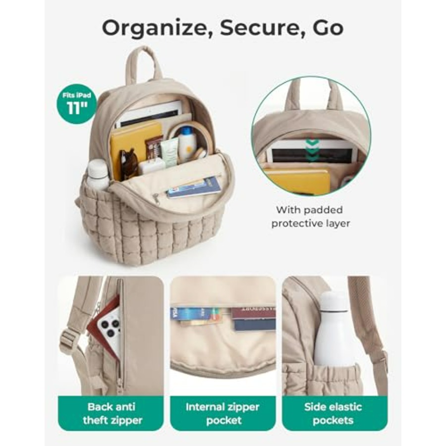 Mini Backpacks for Women, Puff - Mini Backpack Purse recension och pris