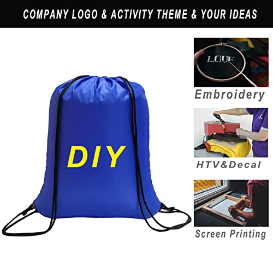 100 Pack Drawstring Bags Bulk, - Drawstring Gym Bag recension och pris