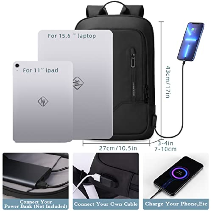 Backpack for Men Business Slim - Travel Backpack Anti Theft recension och pris