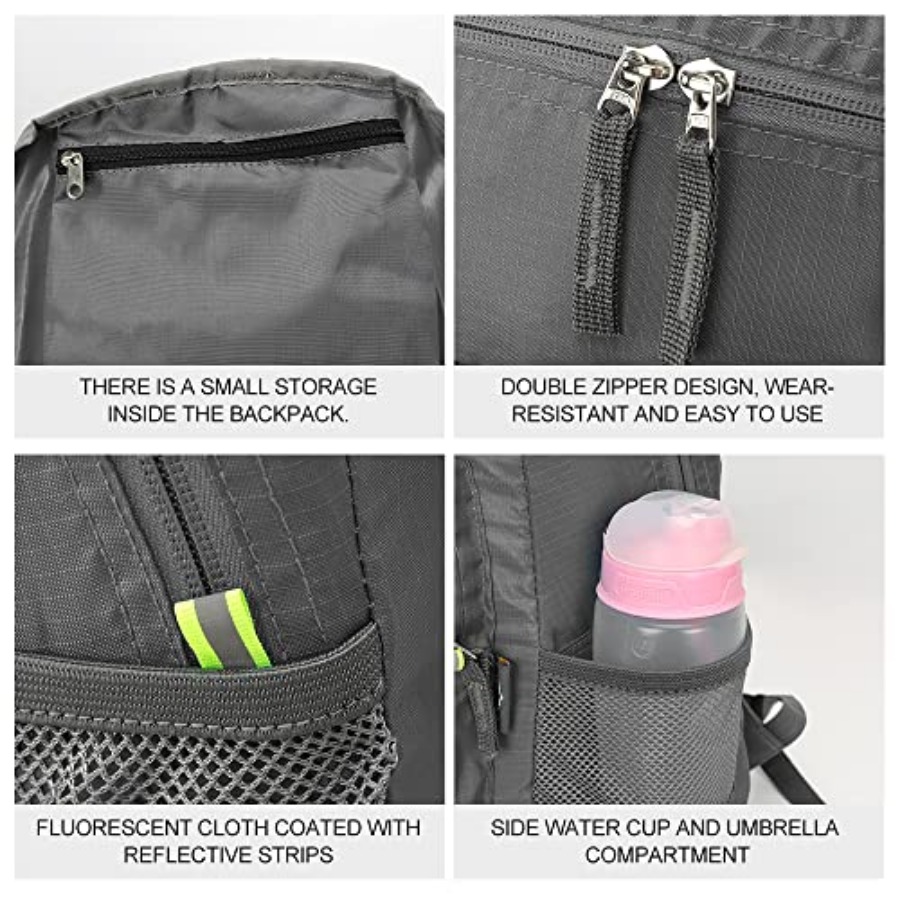INOXTO 20L Lightweight Hiking  - Foldable Backpack Small recension och pris