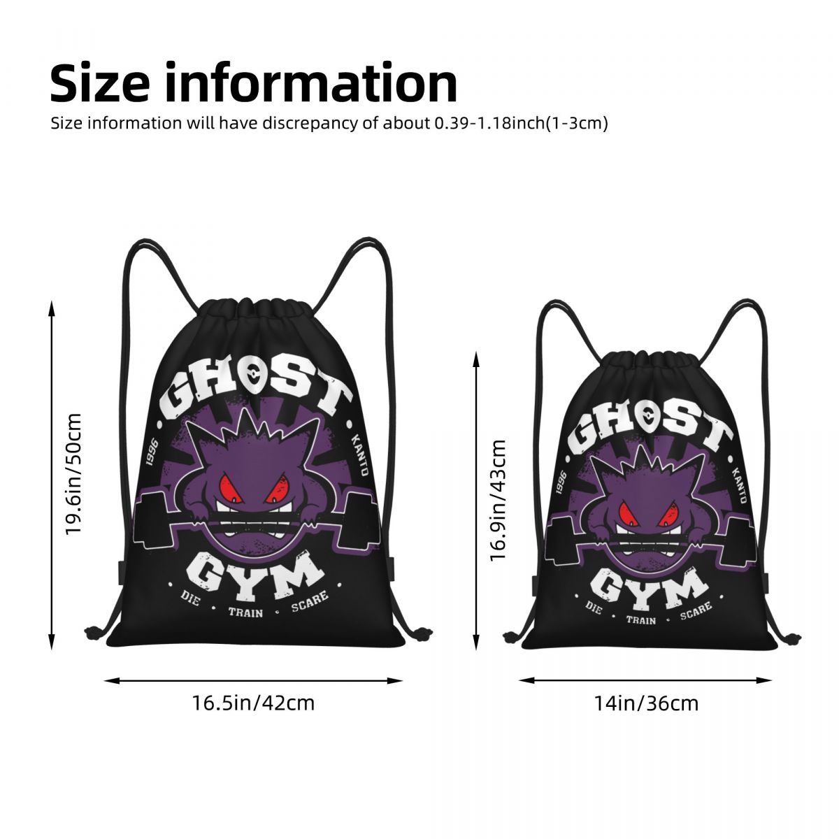 Ghost Gym Drawstring Backpack  - Drawstring Gym Bag recension och pris