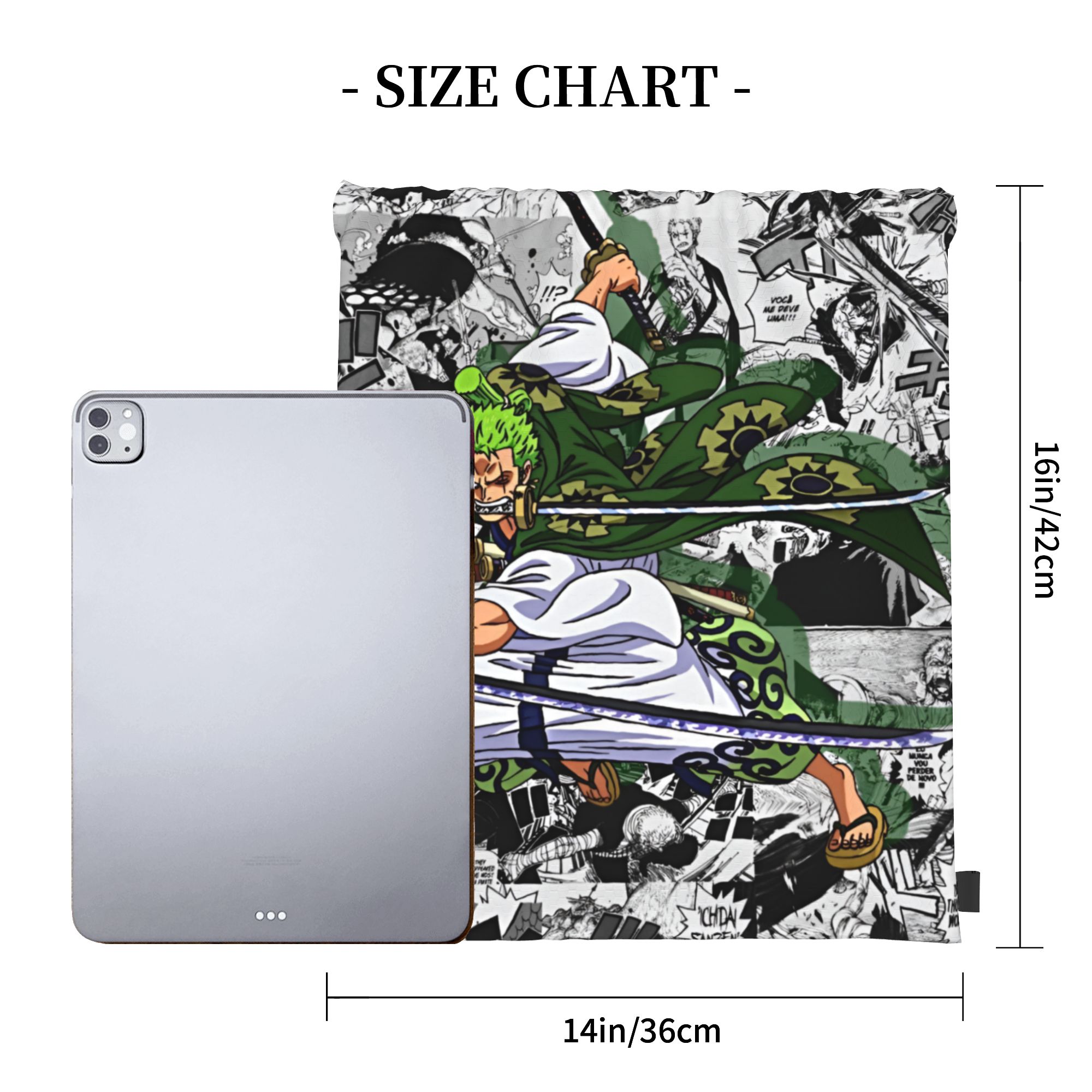 Custom Zoro O-One P-Piece Draw - Drawstring Gym Bag recension och pris