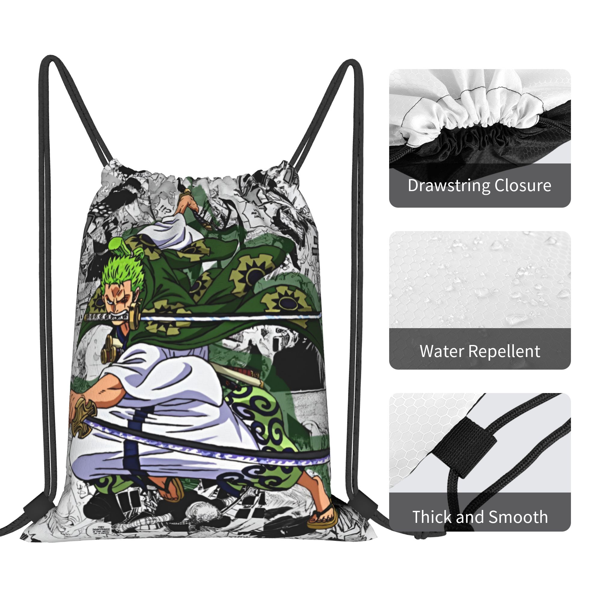 Custom Zoro O-One P-Piece Draw - Drawstring Gym Bag recension och pris