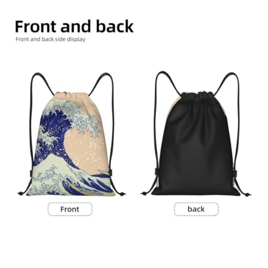 Japanese Kanagawa Ocean Great  - Drawstring Gym Bag recension och pris