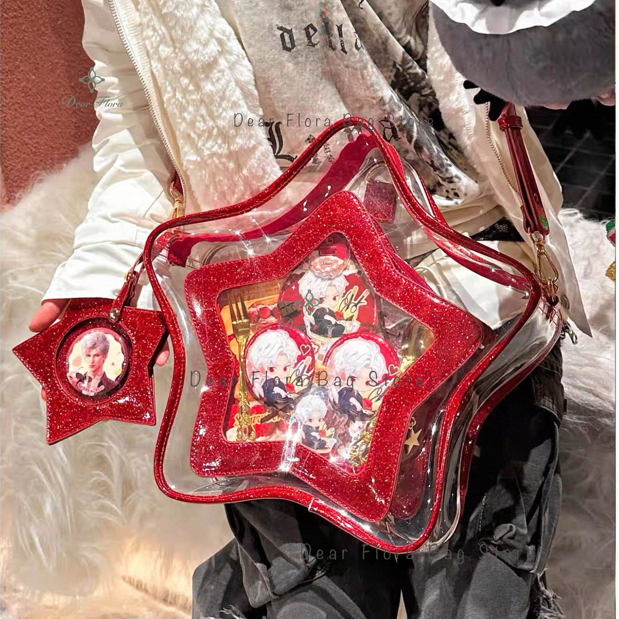 Y2K Cute Bling Star Ita Crossb - Mini Backpack Purse recension och pris