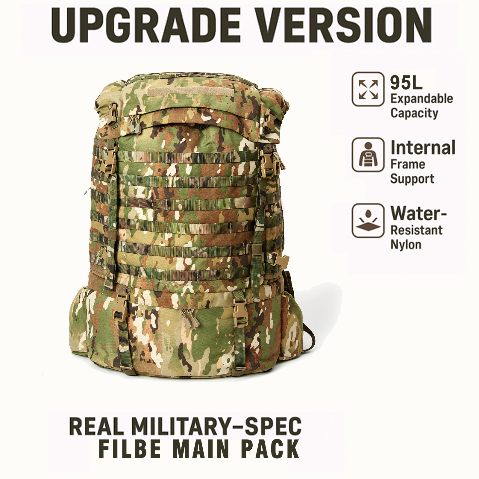 USMC FILBE Main Pack – OCP Cam - Rucksack Military Style recension och pris