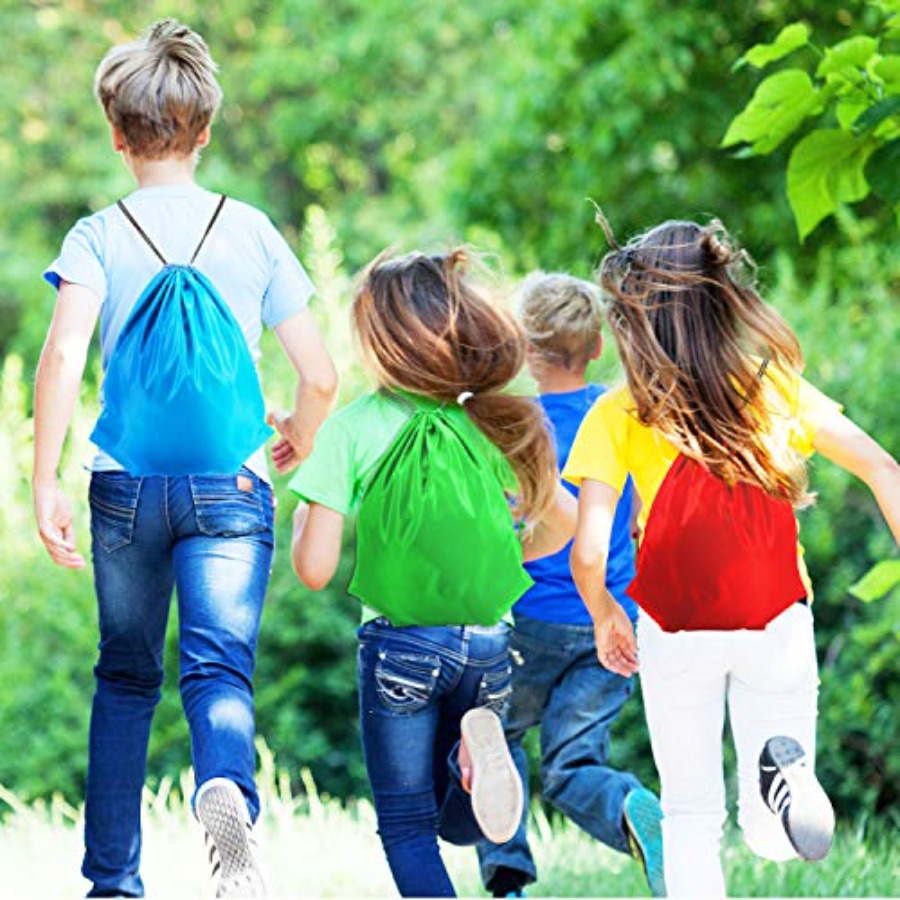 60 Pieces Drawstring Backpack  - Drawstring Gym Bag recension och pris