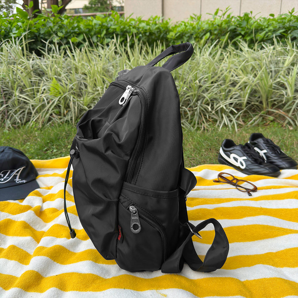 Polka Dot Nylon Drawstring Bac - Canvas Backpack Casual recension och pris