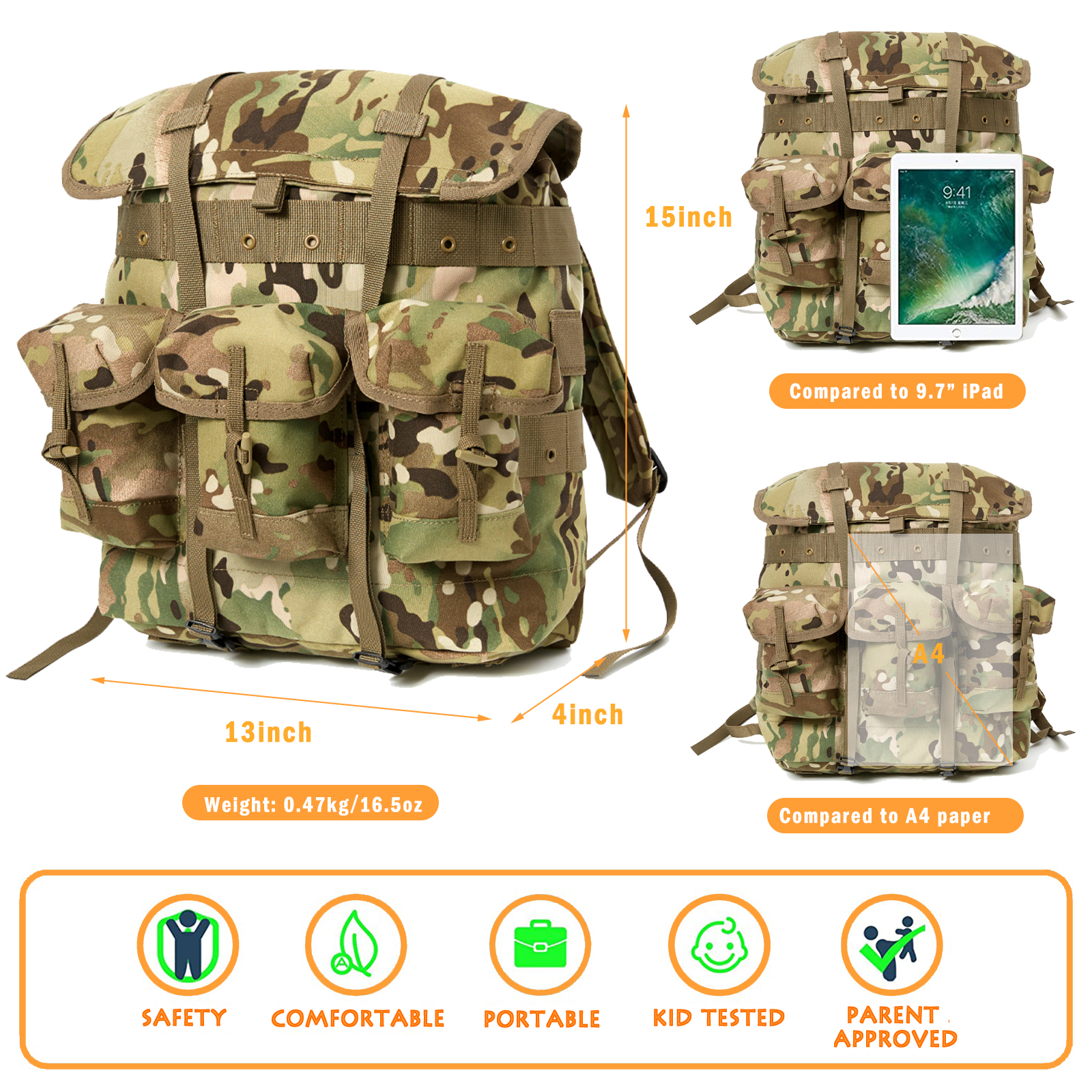 MT Mini Alice Pack for Kids, M - Rucksack Military Style recension och pris