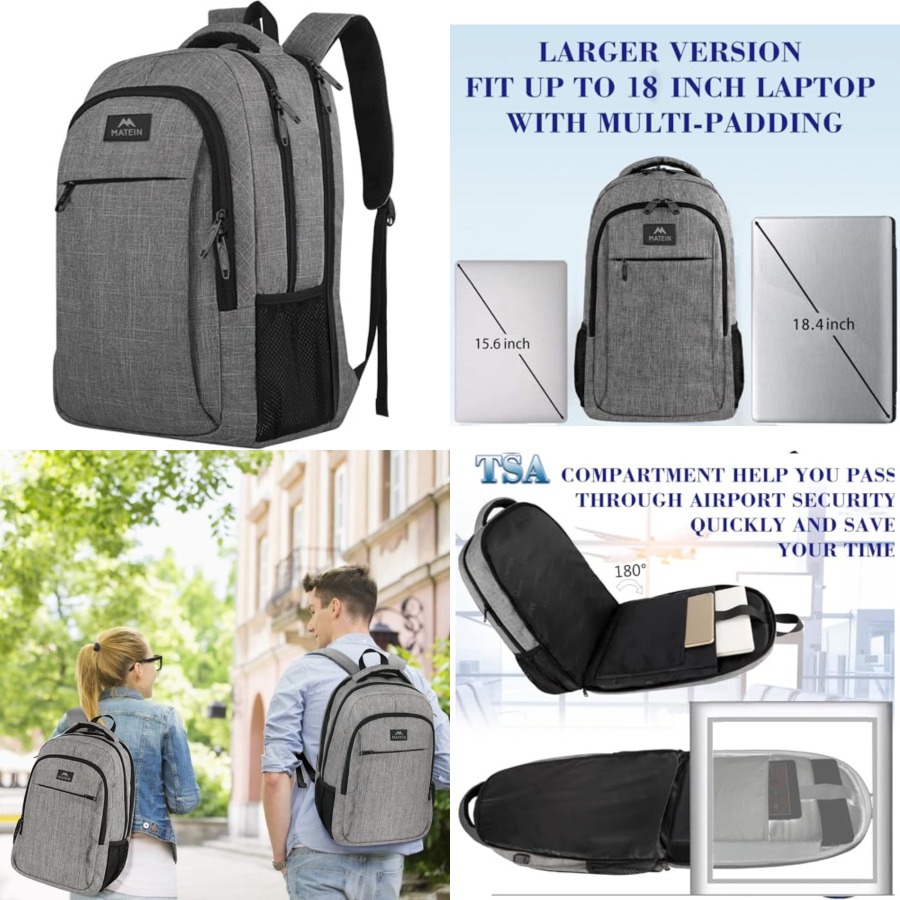 Extra Large.4 Laptop Backpack, - Travel Backpack Anti Theft recension och pris