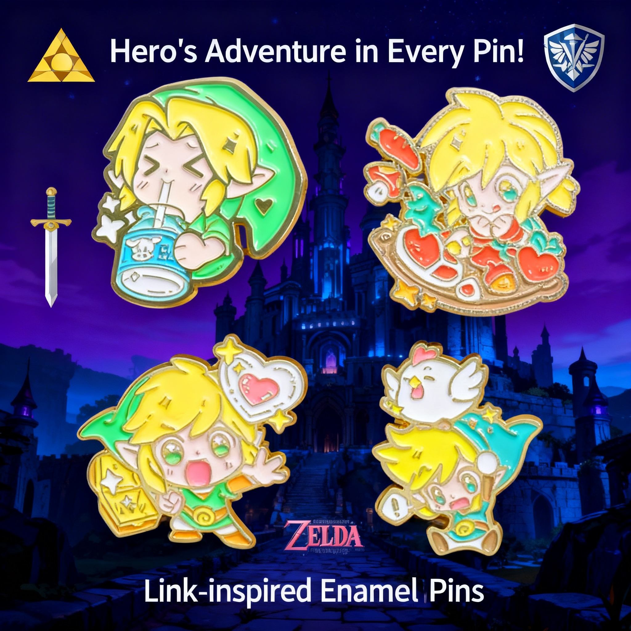 Adventure Game Badges Enamel P - Fashion Backpack Women recension och pris