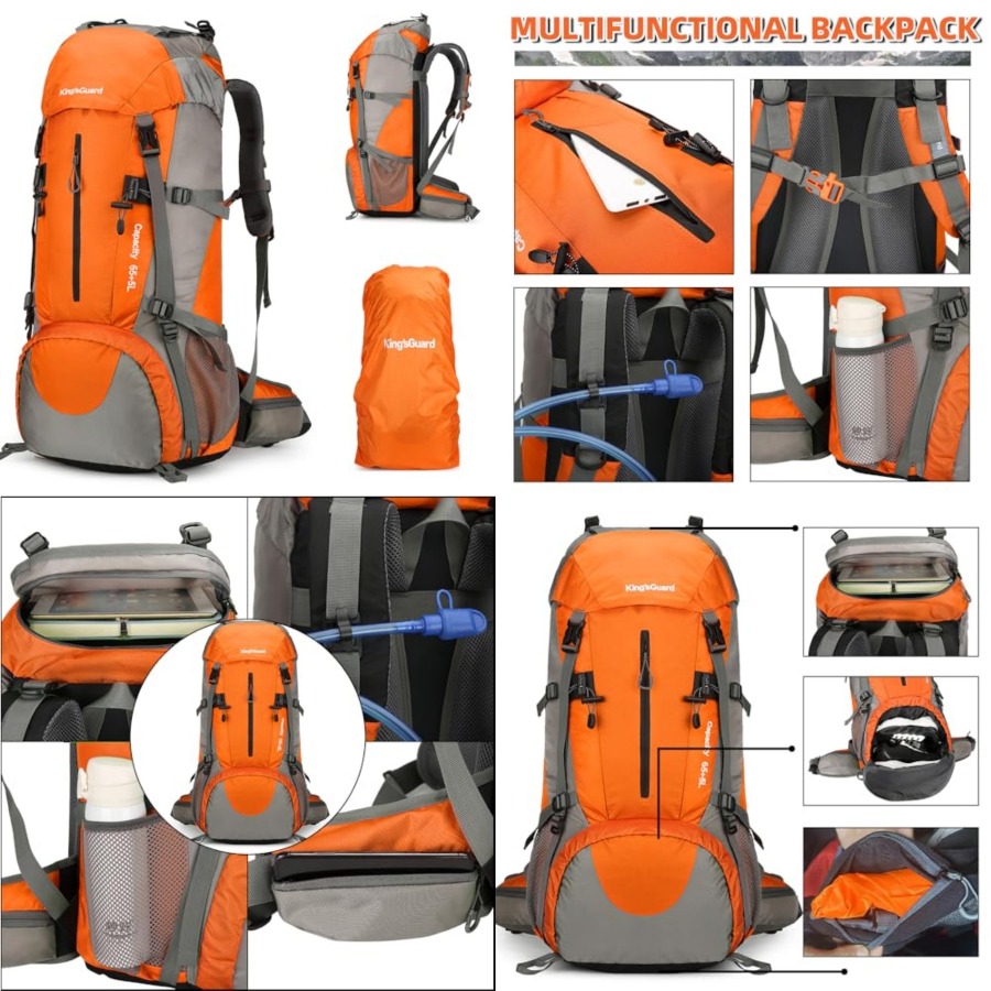 70L Hiking Backpack with Rain  - Hiking Backpack Waterproof recension och pris
