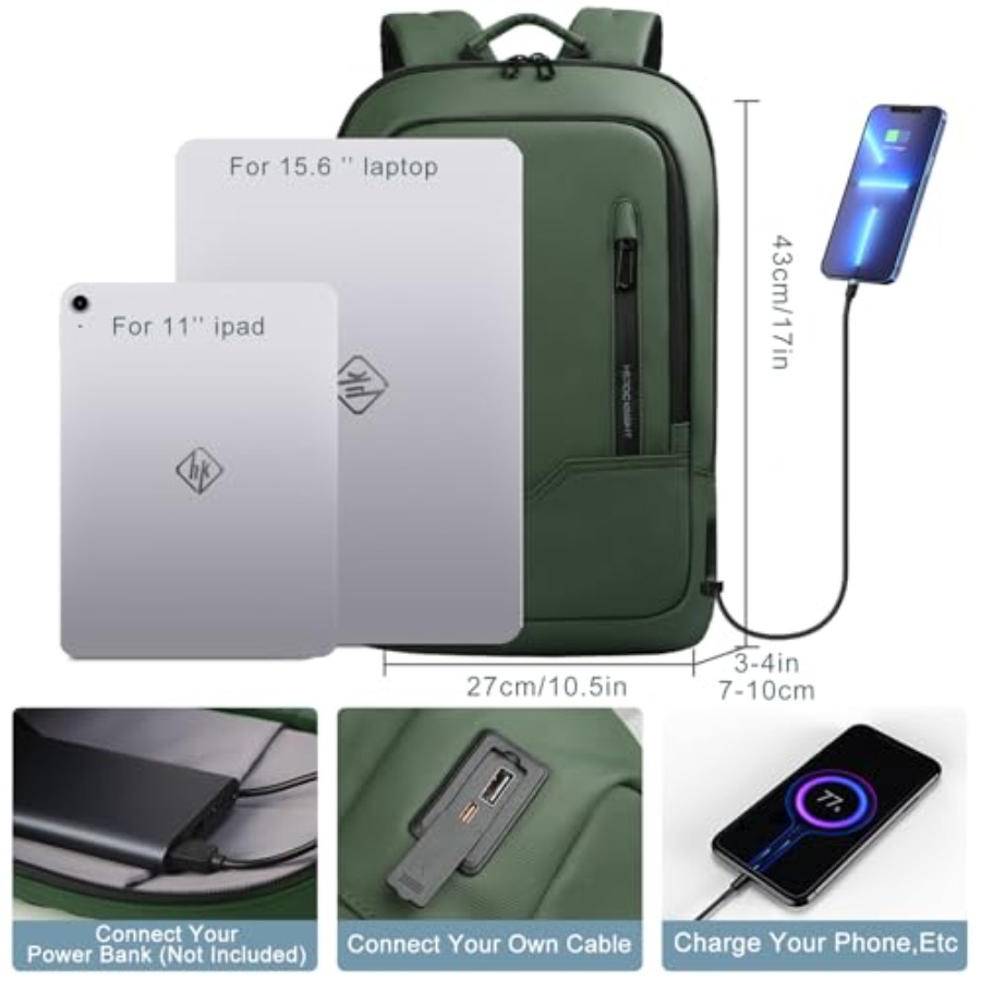 Backpack for Men Business Slim - Travel Backpack Anti Theft recension och pris