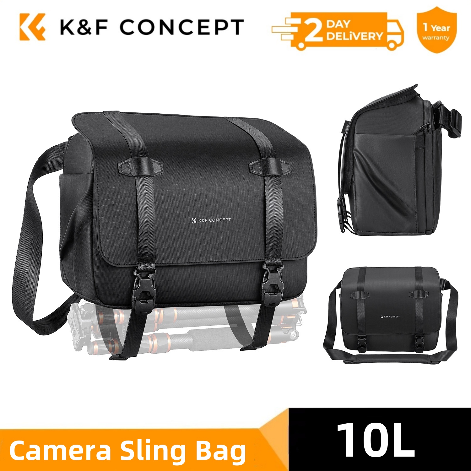 K&F CONCEPT 10L Camera Sling B - Sling Backpack Shoulder recension och pris