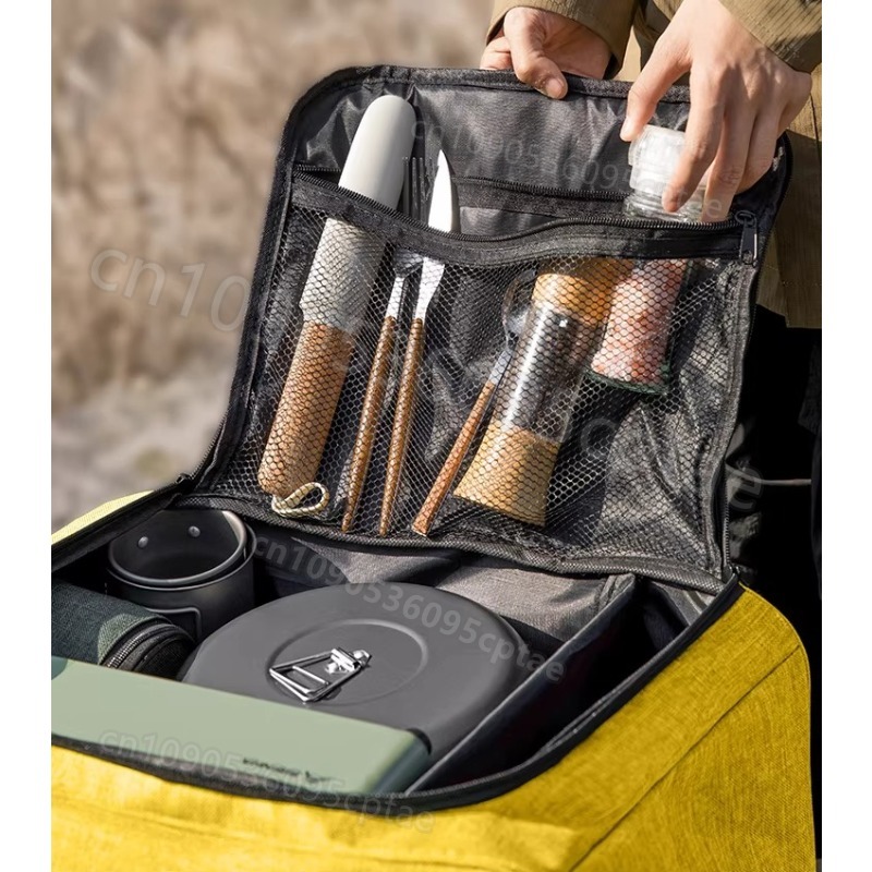 Portable Camping Cookware Set  - Foldable Backpack Small recension och pris