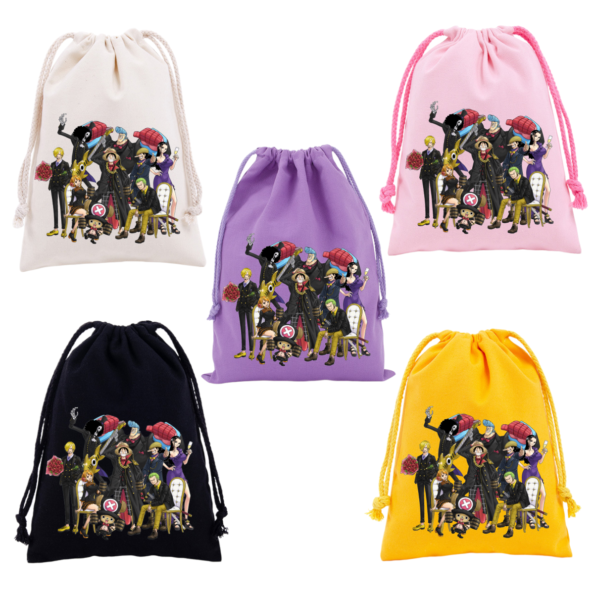 Anime One Piece Drawstring Bac - Drawstring Gym Bag recension och pris
