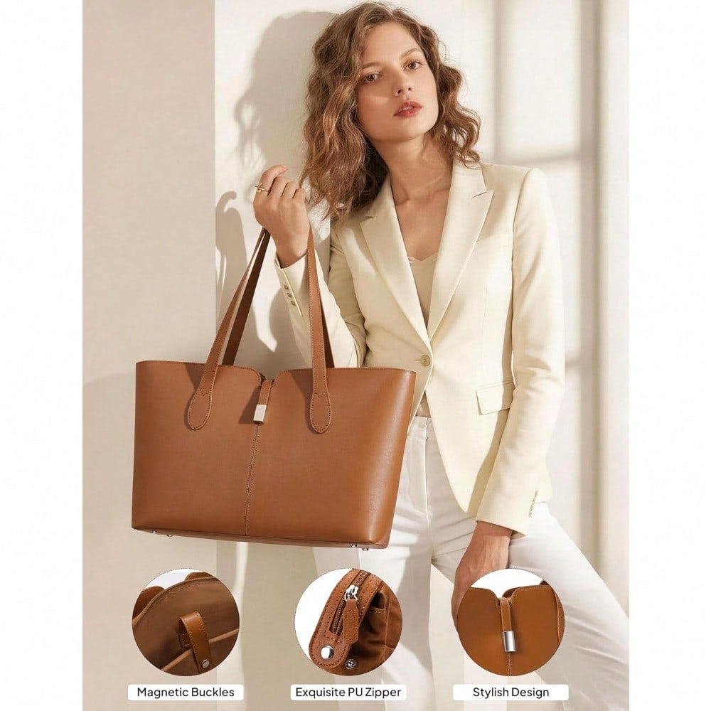 Laptop Tote Bag For Women With - Laptop Sleeve Removable recension och pris