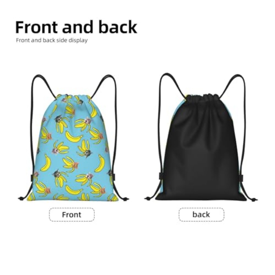 Funny Cat Banana Bananas Draws - Drawstring Gym Bag recension och pris